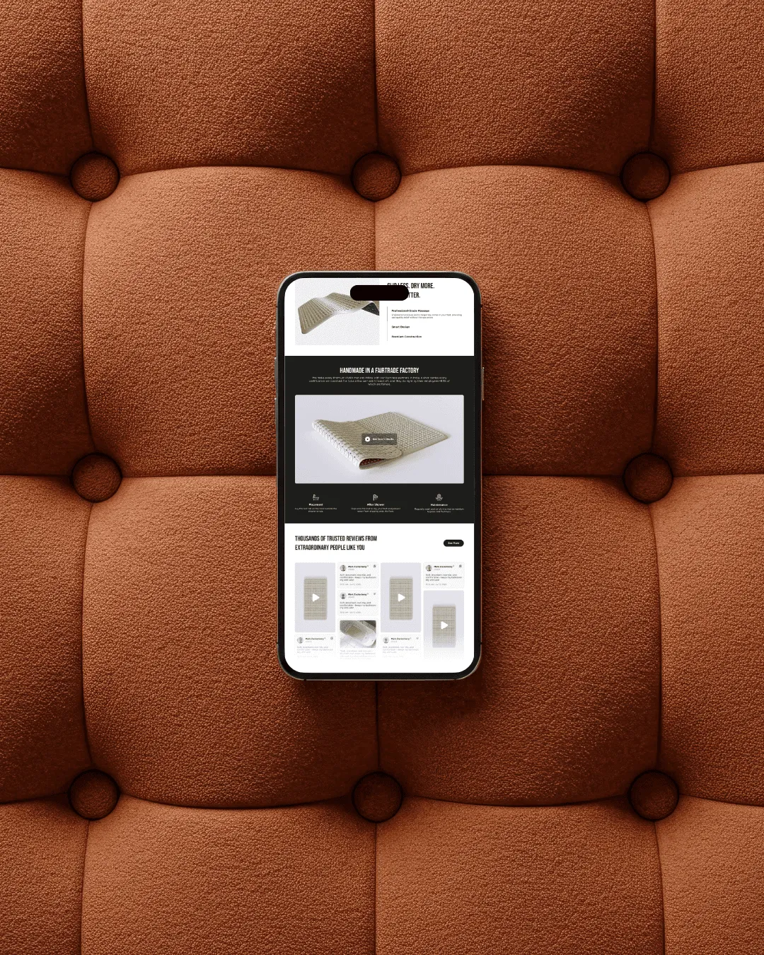 Clear messaging and one action per screen.