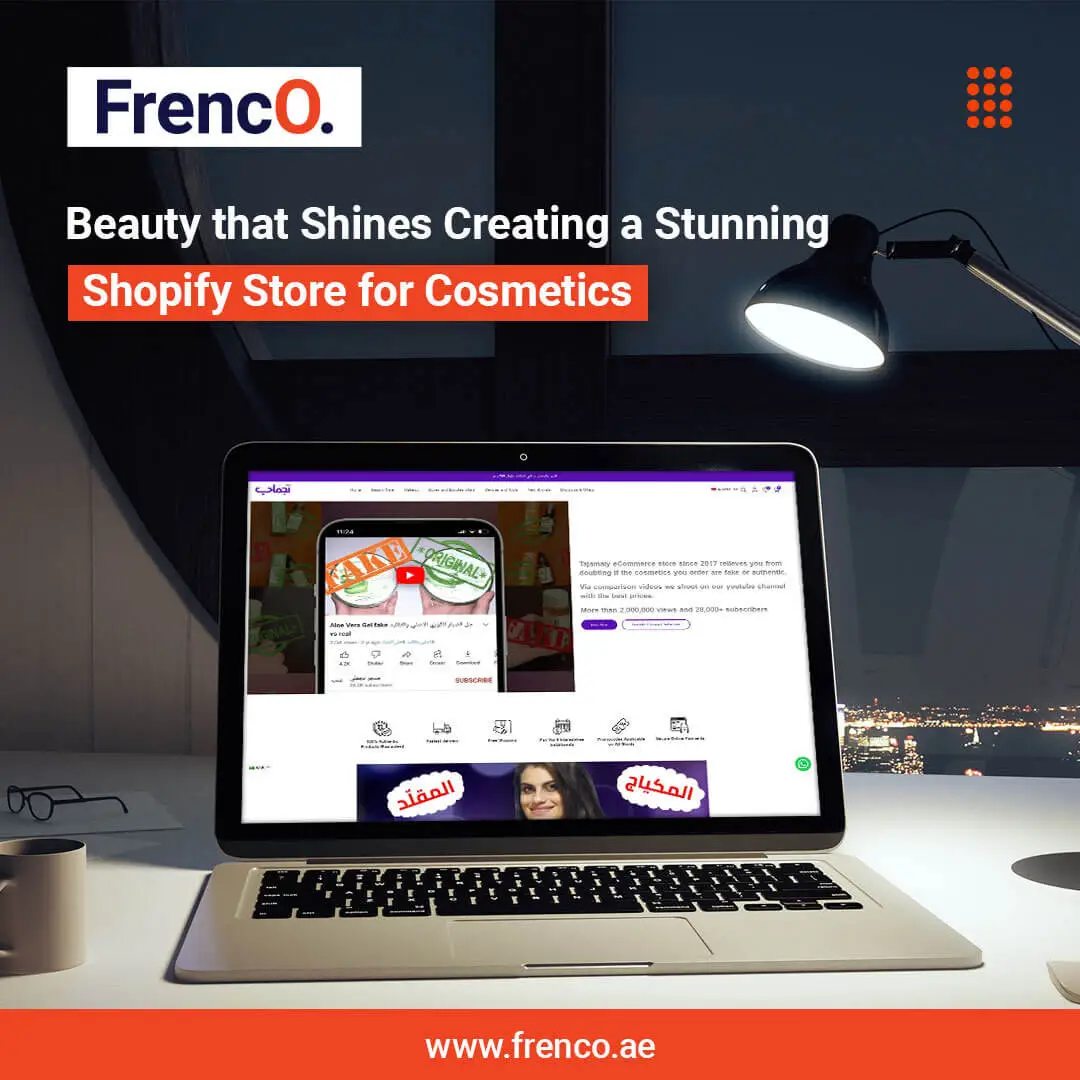 Creating A Stunning Shopify Store For Cosmetics Frenco.ae
