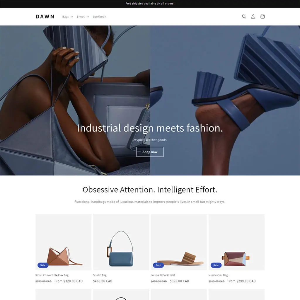 free Shopify themes for 2023